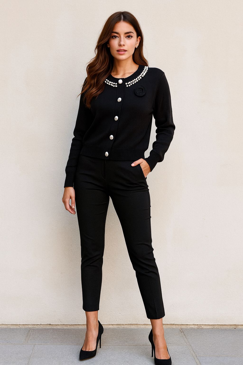 Pantallona klasike për femra – Blu, Kafe, Blu e errët