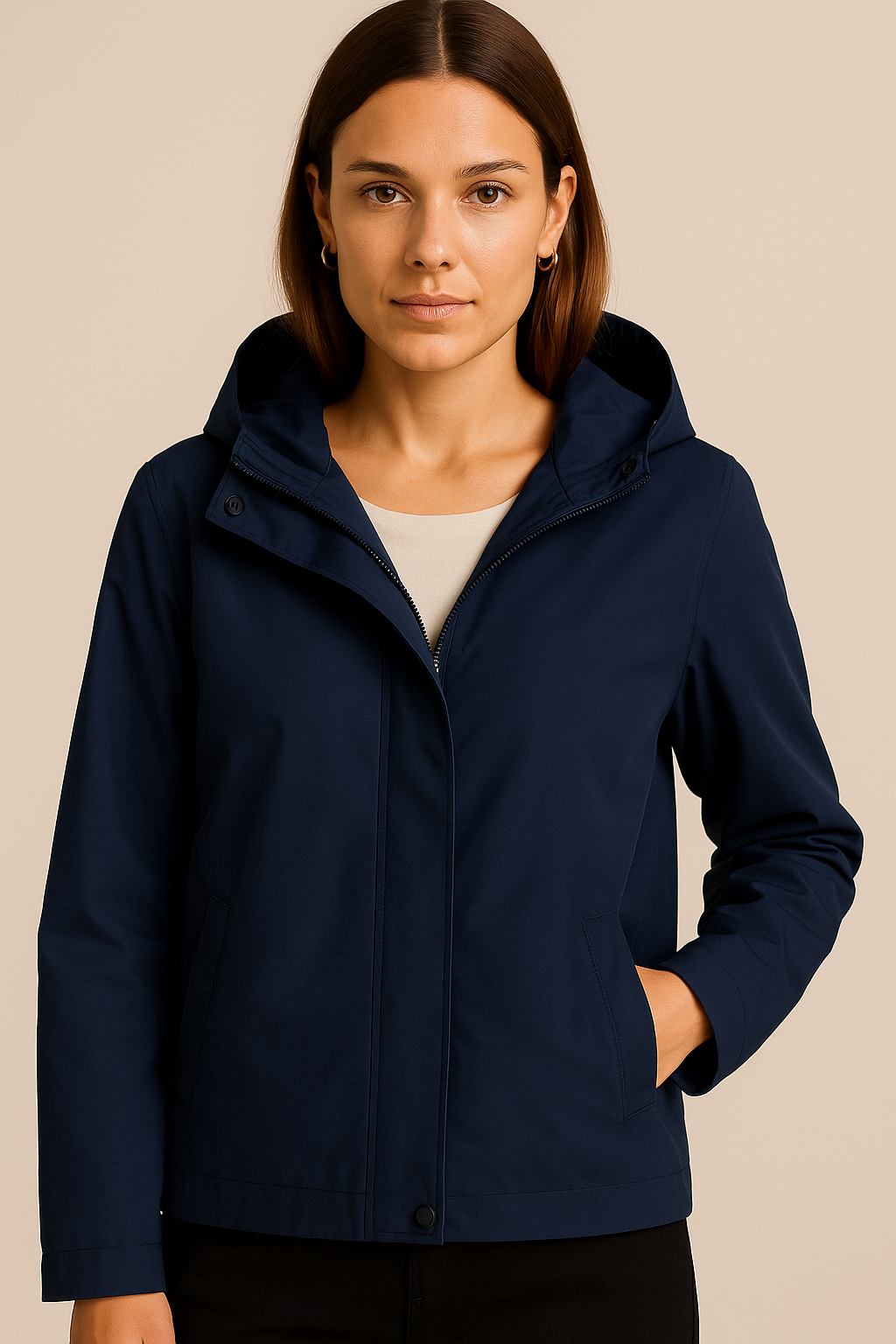 Xhakovent e lehtë blu me stil minimalist